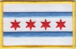 Chicago Illinois City Flag Patch FULL COLOR